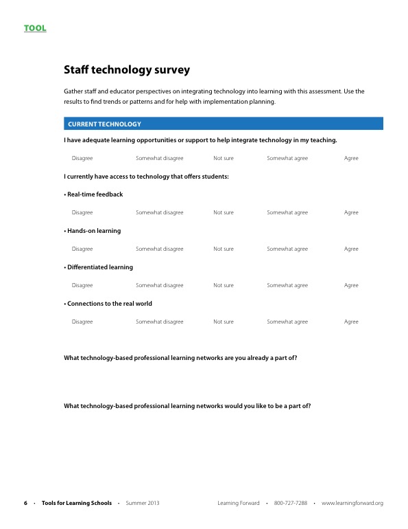 Image for aesthetic effect only - Tool-staff-technology-survey