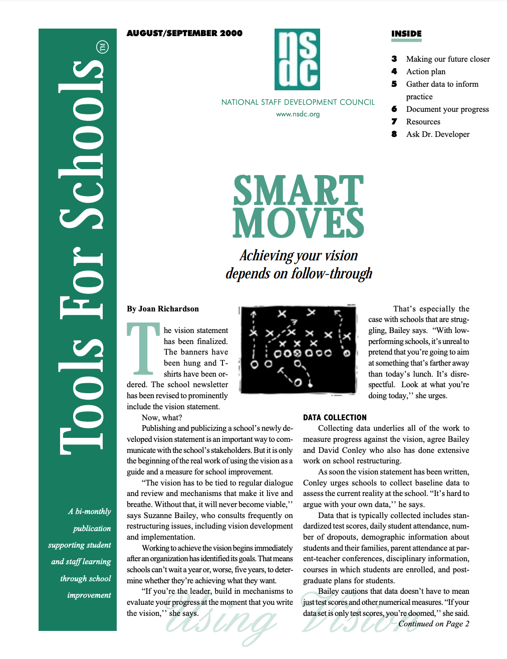 Image for aesthetic effect only - Tools-for-schools-august-september-2000-vol-4-no-1