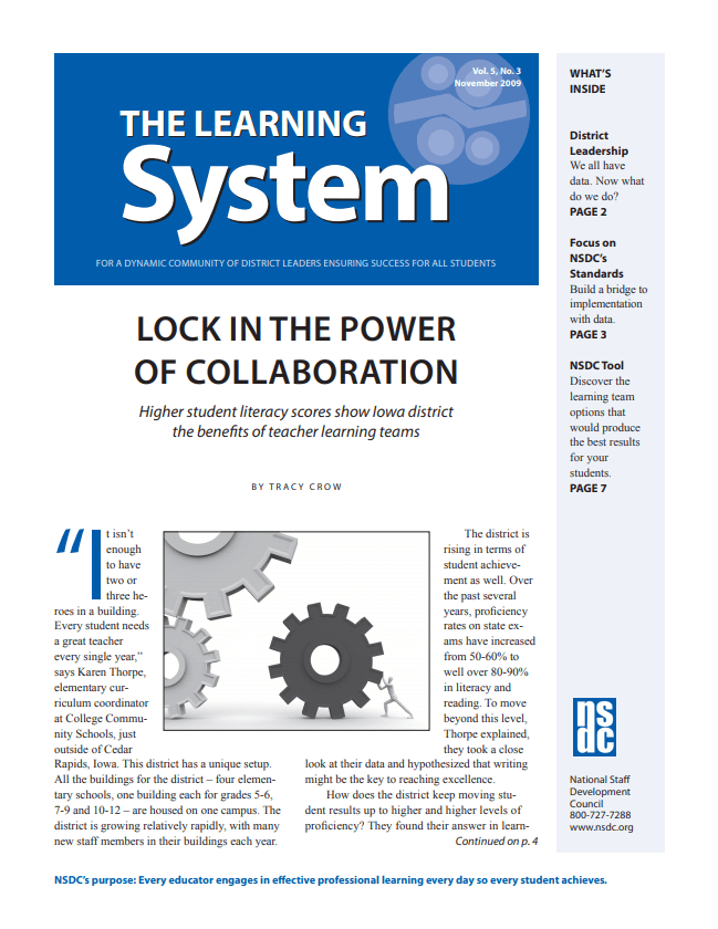 Image for aesthetic effect only - The-learning-system-november-2009-vol.-5-no.-3