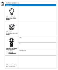 Tools make the most of conference learning d