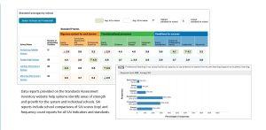 screenshot of results from SAI -- Learning Forward's data collection tool